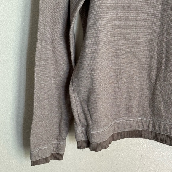 Banana Republic L Tan Half Zip Pullover Sweater - Picture 3 of 11